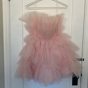 Baby Pink Mini Dress Francesca’s Collection